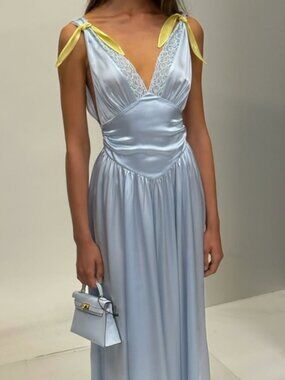 long purple halter dress Catherina Blouson Halter Maxi Dress | Deep Purple | Womens main image 0